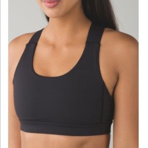 Lululemon Black All Sport Bra, size 4